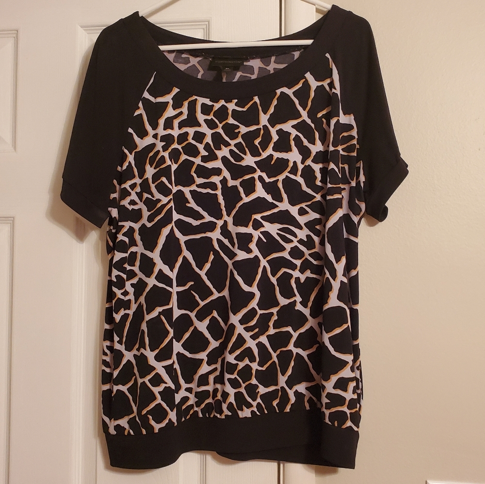 Worthington Giraffe Print Top